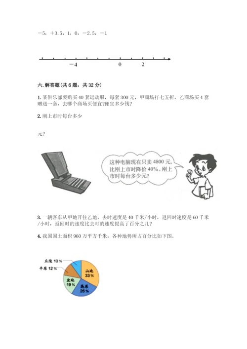 人教版六年级下册数学期中测试卷【全国通用】.docx