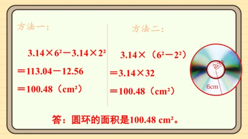 人教版六上第五单元第5课时  圆的面积（2） 课件