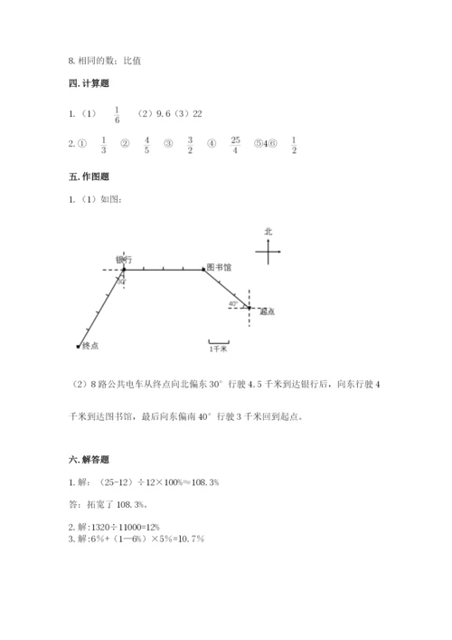 小学六年级数学上册期末卷（历年真题）.docx