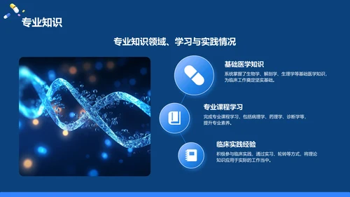 蓝色3D风试用期转正述职报告PPT模板