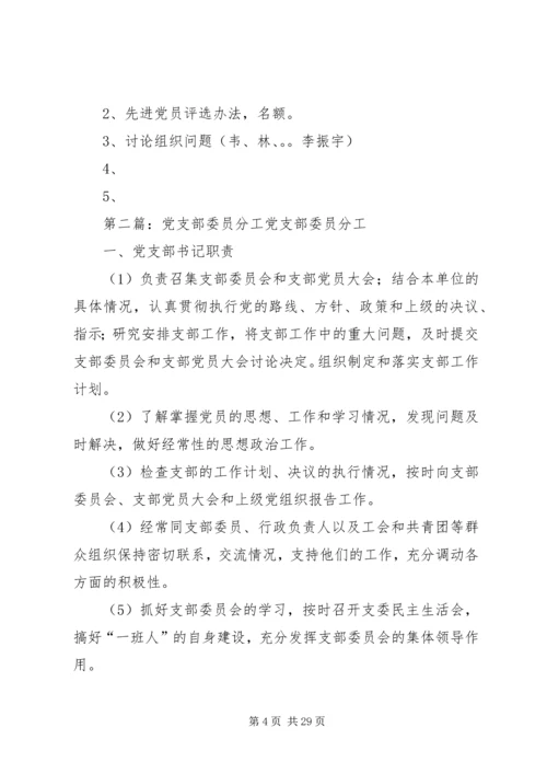 院党支部委员分工方案.docx