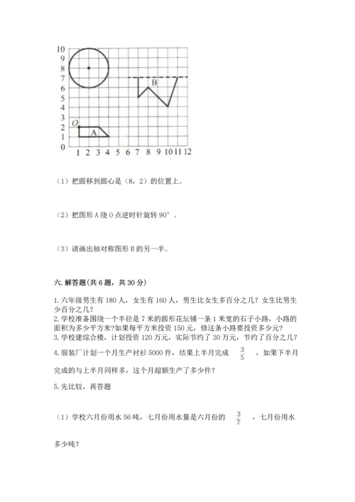 小学数学六年级上册期末测试卷附完整答案【网校专用】.docx
