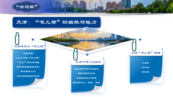 天津市天津介绍旅游攻略通用PPT模板