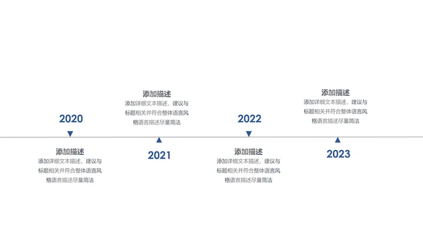 时间轴商务企业发展历程公司简介ppt模板