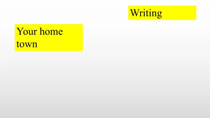 Module 2 My home town and my country(写作课)18张PPT