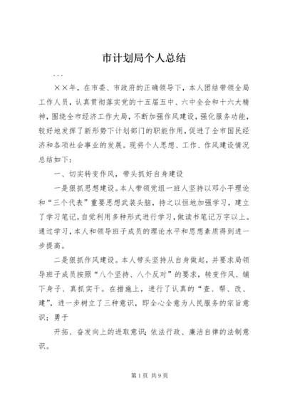 市计划局个人总结 (8).docx