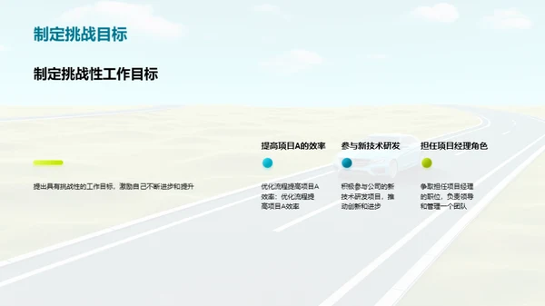 驶向成功的道路