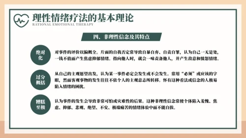 释放情绪理性情绪疗法宣传PPT模板