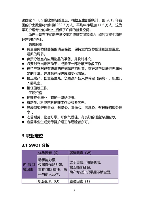 大学生职业规划书