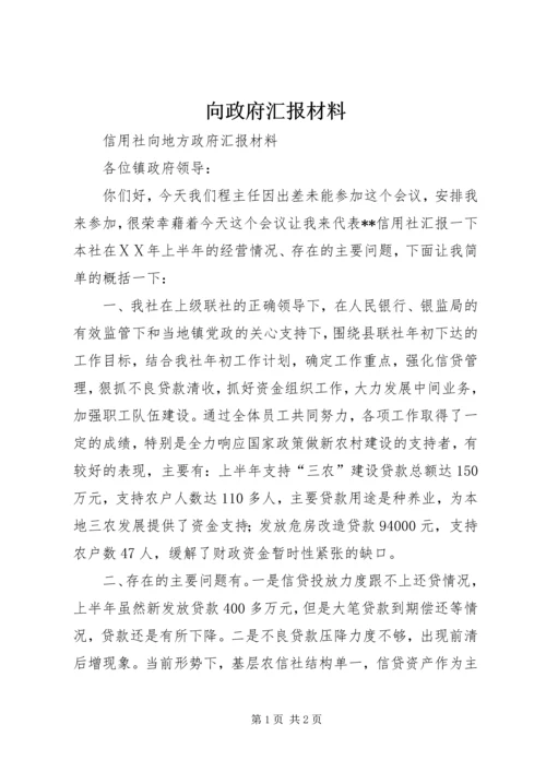 向政府汇报材料 (3).docx