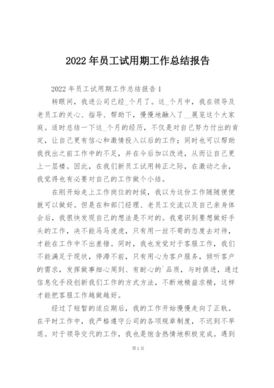 2022年员工试用期工作总结报告.docx