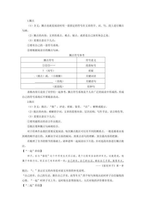 名著导读《骆驼祥子》圈点与批注