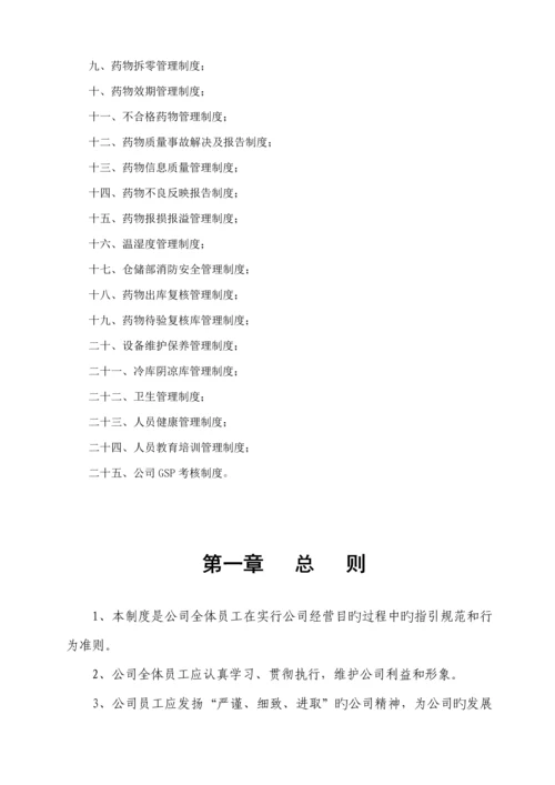 医药公司管理新版制度大全.docx