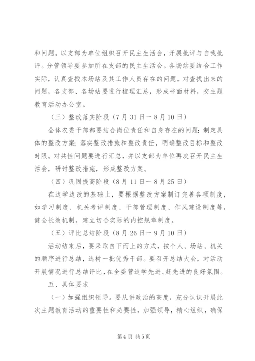 县农委“三比一树”主题教育活动实施方案.docx