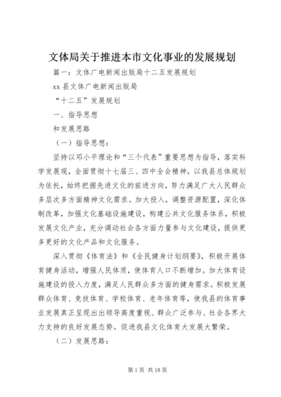 文体局关于推进本市文化事业的发展规划 (2).docx