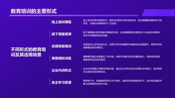 紫色科技风教育培训工作汇报PPT模板