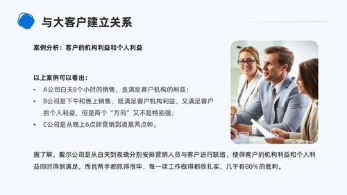 商务简约形状大客户管理PPT课件
