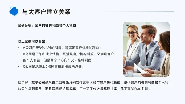 商务简约形状大客户管理PPT课件