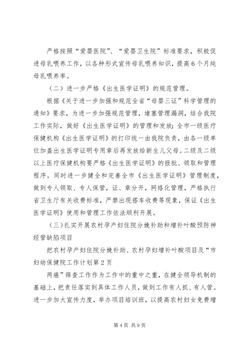 市妇幼保健院工作计划 (2).docx