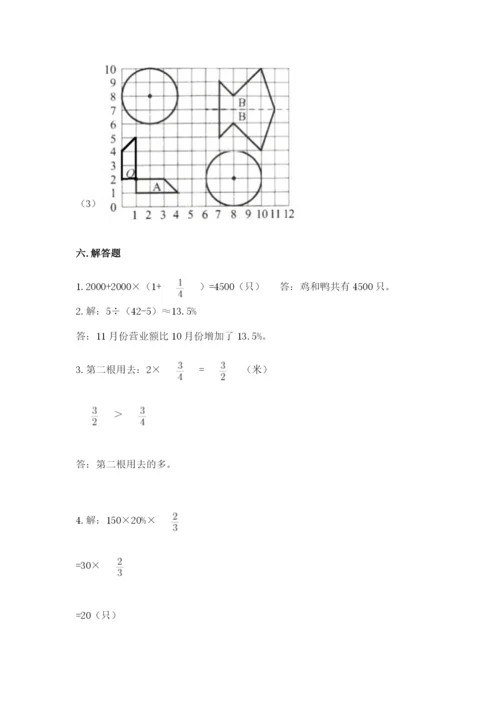 人教版六年级上册数学期末测试卷（夺冠系列）word版.docx