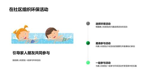 环保实践教育报告PPT模板