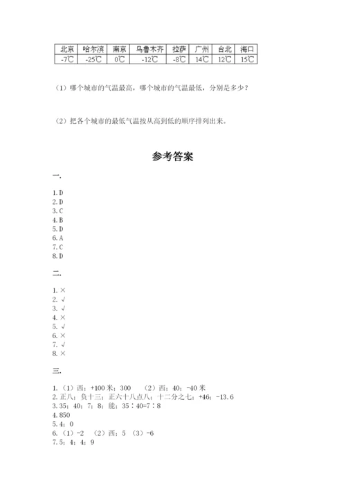 青岛版数学小升初模拟试卷及参考答案【培优a卷】.docx