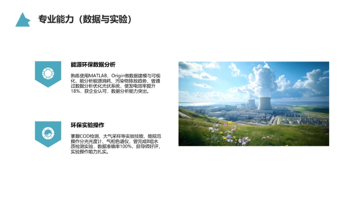 电气工程和自动化专业大学生求职个人能力综合展示职业生涯规划PPT模版