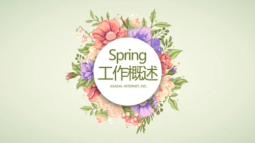 绿色清新春季护肤动态PPT