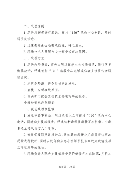 重大危险源应急预案处置方案 (3).docx