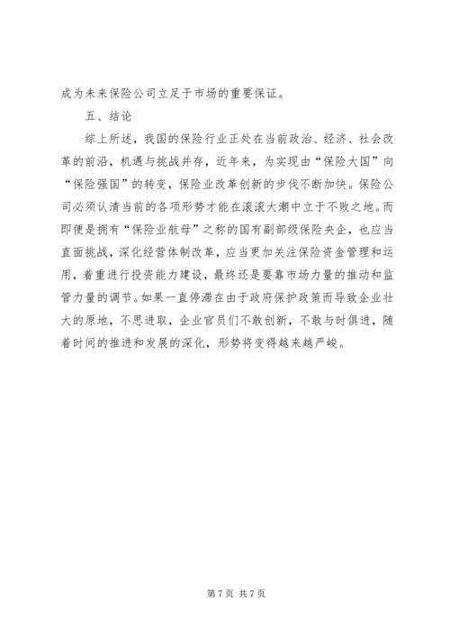 保险行业形势研究.docx