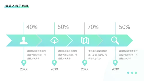 蓝色渐变简洁干净学习汇报PPT模板