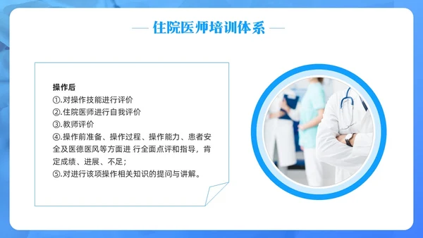 蓝色简约住院医师规范化培训PPT模板宣传PPT动态PPT医疗