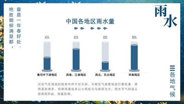 二十四节气PPT模板雨水