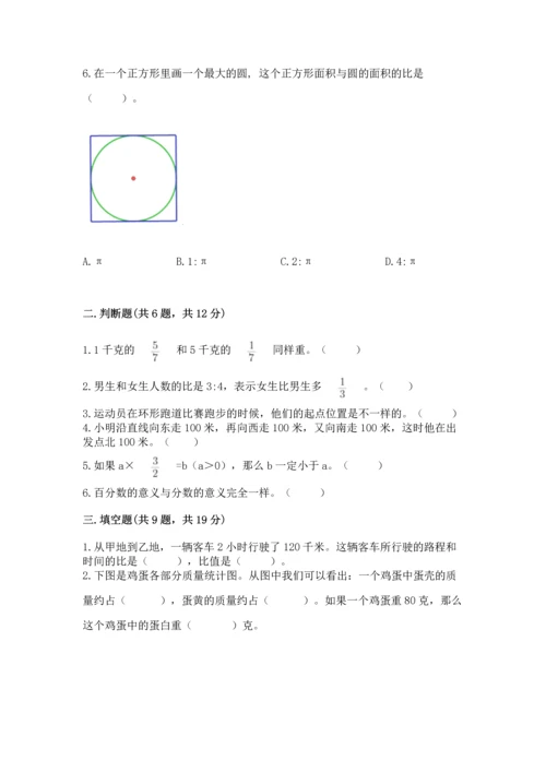 人教版六年级上册数学期末测试卷【综合卷】.docx