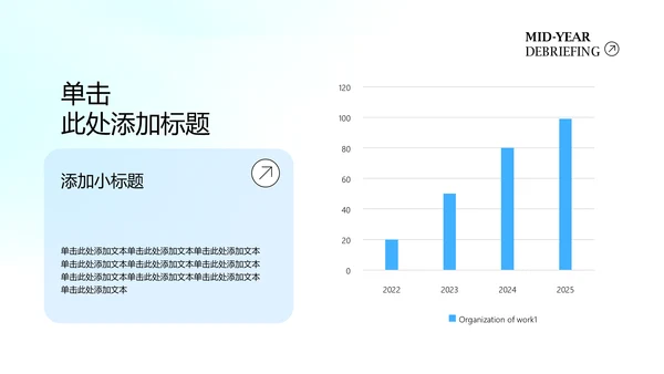 蓝色渐变年中述职工作总结PPT模板