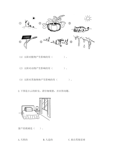 教科版科学二年级上册《期末测试卷》附参考答案ab卷.docx