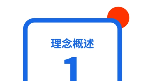 红蓝白简约插画互联网产品介绍PPT模板