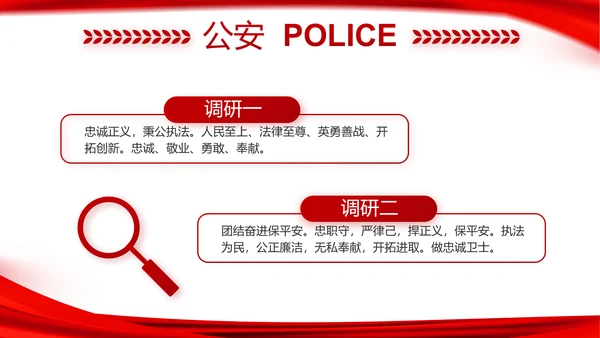 红色公安局警察年度工作计划动态PPT