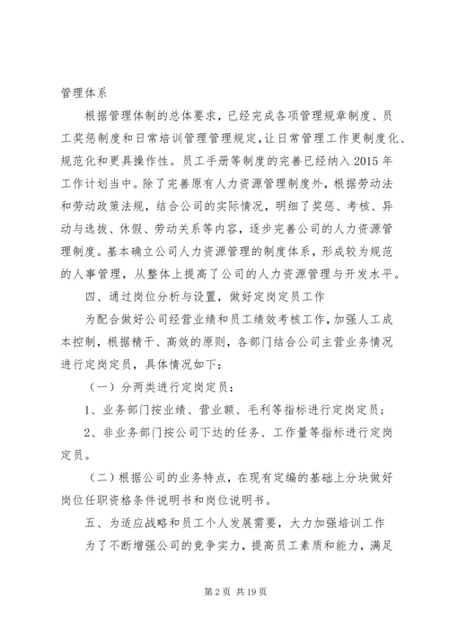 人力资源年度工作总结报告.docx