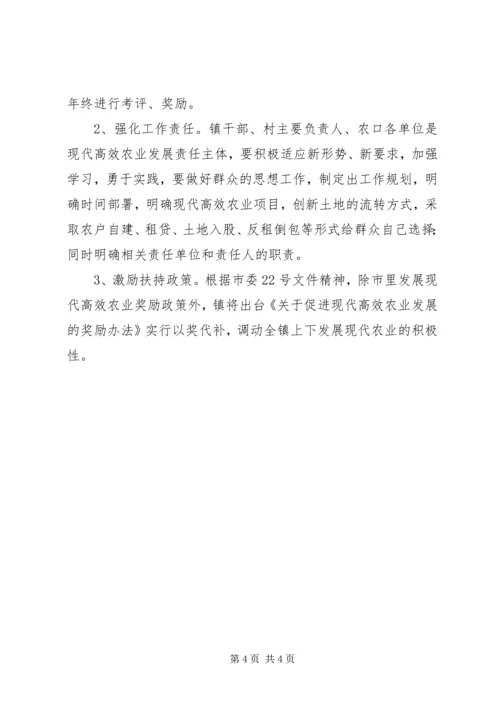 乡镇高效农业调研报告.docx