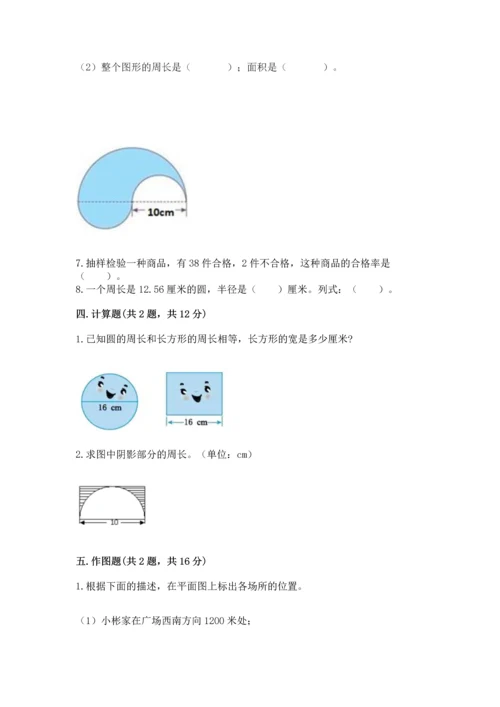 人教版六年级上册数学期末检测卷附答案（综合题）.docx