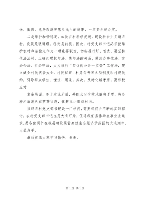 如何当好新时期农村村支部书记 (2).docx
