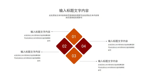 红色简约风年终述职报告PPT模板