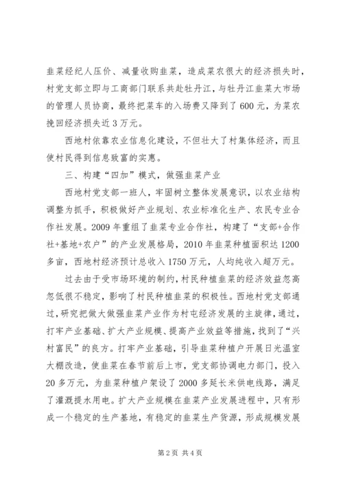 村党支部争先创优事迹材料.docx