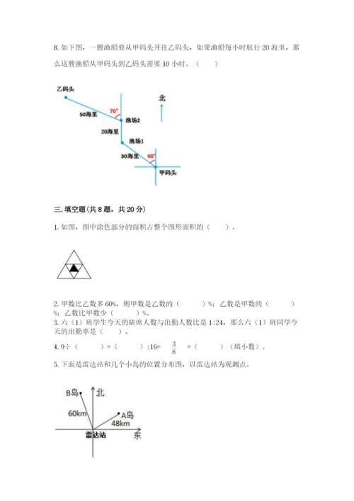 人教版六年级上册数学期末测试卷【培优a卷】.docx
