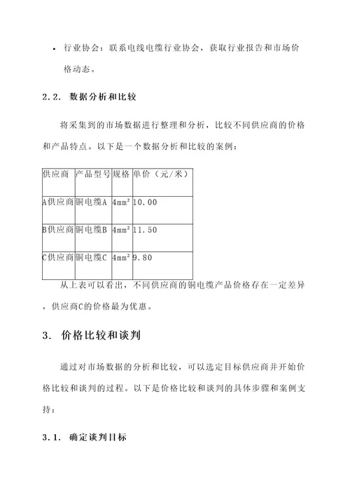 铜电缆价格常用解决方案