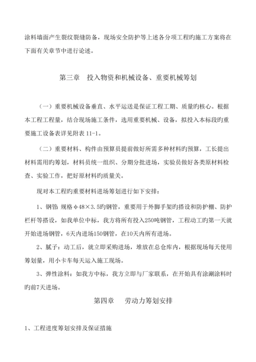 外墙涂料综合施工组织设计.docx