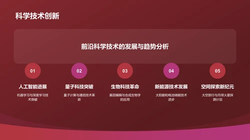 红色渐变风教学各学科PPTPPT模板