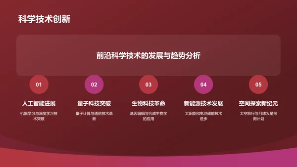 红色渐变风教学各学科PPTPPT模板