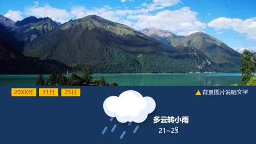 大海岛屿旅游电子相册通用PPT模板